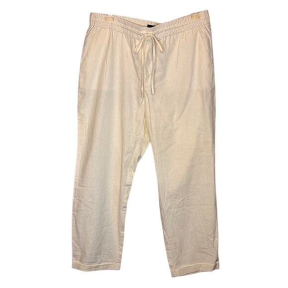 J. Crew Womens Linen Pants Size 14 Lined Pull On Coastal Resort Beach NWT - Picture 8 of 8